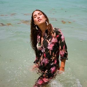 Beatrice Valenzuela Picasso Floral Jumpsuit Sz 2/M Gorgeous